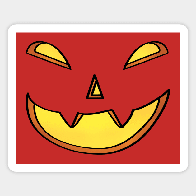 Lit jack-o- lantern Sticker by Ashe Cloud